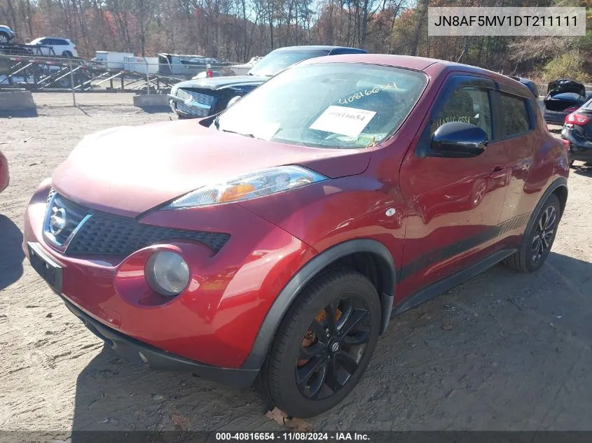 2013 Nissan Juke Sl VIN: JN8AF5MV1DT211111 Lot: 40816654