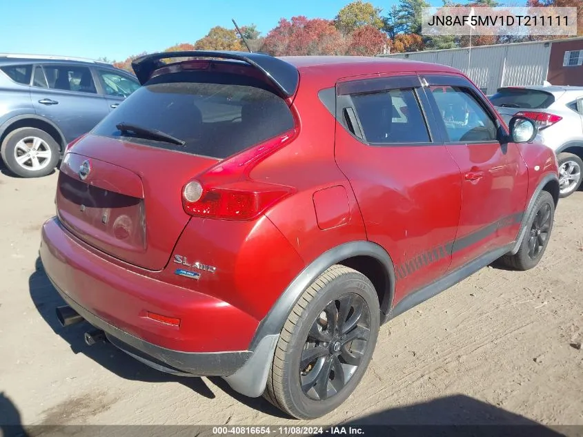 2013 Nissan Juke Sl VIN: JN8AF5MV1DT211111 Lot: 40816654