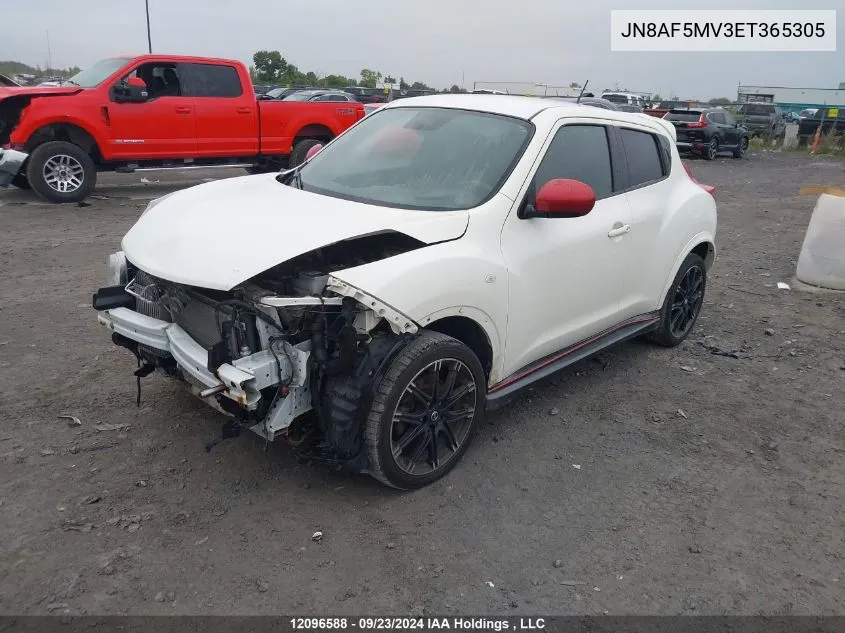 2014 Nissan Juke VIN: JN8AF5MV3ET365305 Lot: 12096588