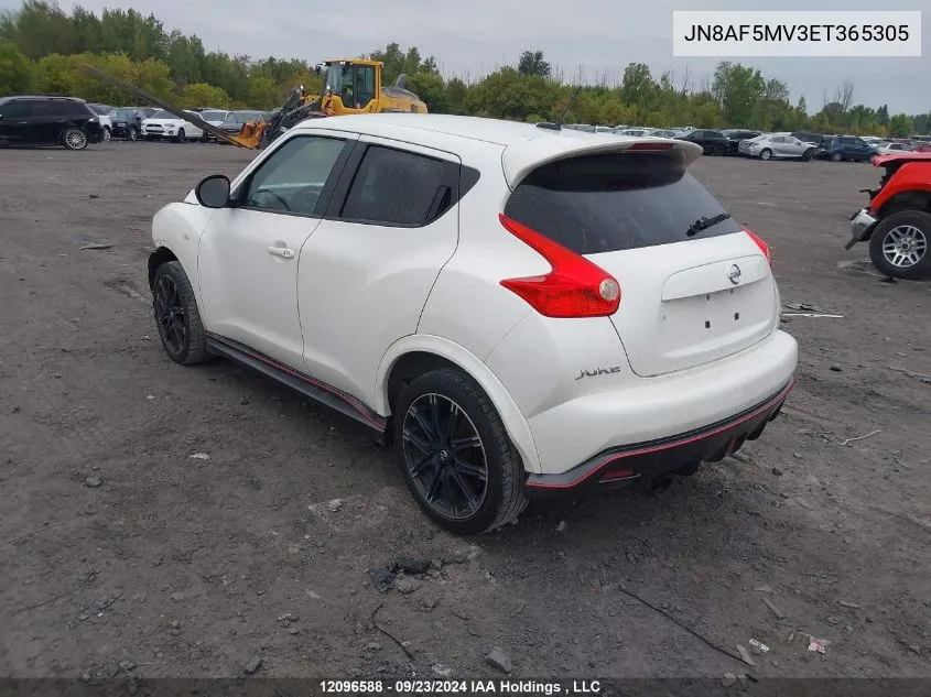 2014 Nissan Juke VIN: JN8AF5MV3ET365305 Lot: 12096588