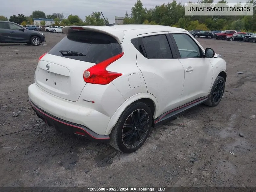 2014 Nissan Juke VIN: JN8AF5MV3ET365305 Lot: 12096588