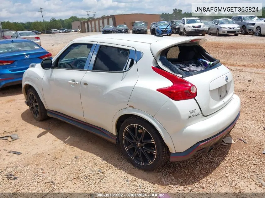 2014 Nissan Juke Nismo VIN: JN8AF5MV5ET365824 Lot: 39731592