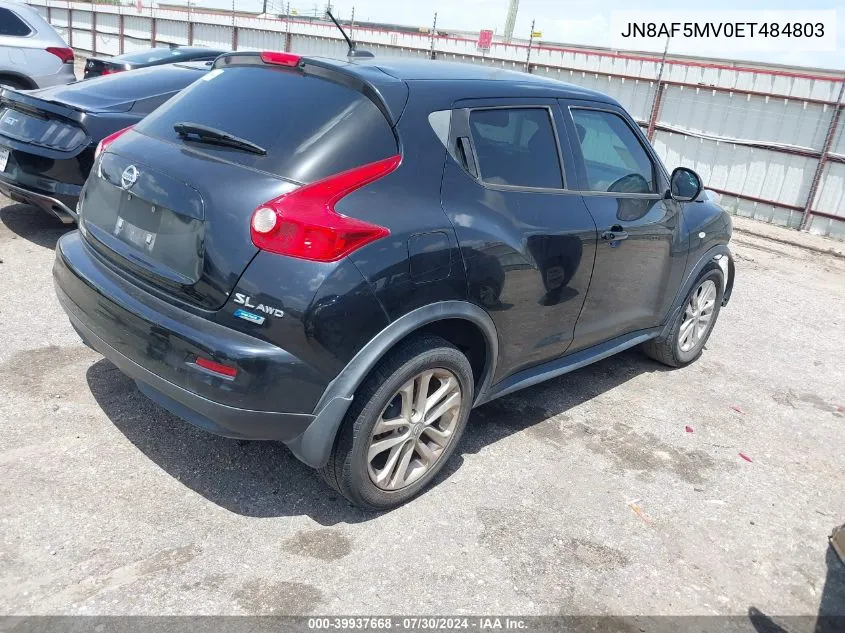 2014 Nissan Juke Sl VIN: JN8AF5MV0ET484803 Lot: 39937668