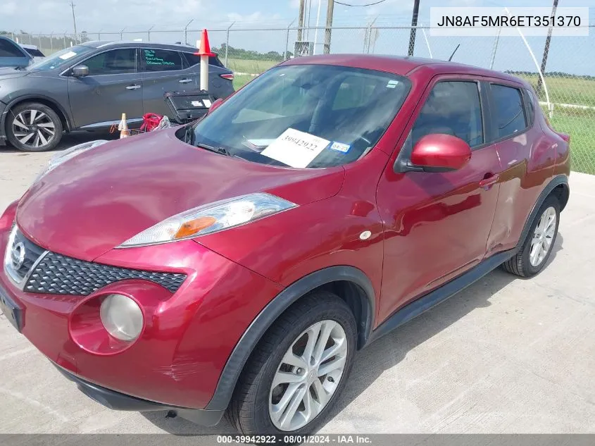 JN8AF5MR6ET351370 2014 Nissan Juke Sv