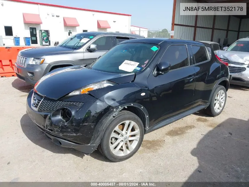 2014 Nissan Juke Sv VIN: JN8AF5MR8ET352178 Lot: 40005457