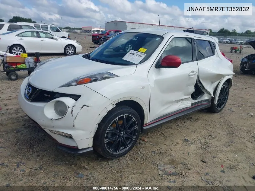 2014 Nissan Juke VIN: JNAAF5MR7ET362832 Lot: 40014756