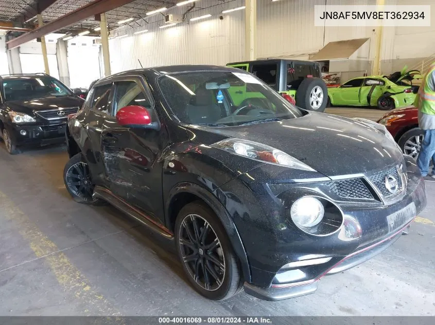 2014 Nissan Juke Nismo VIN: JN8AF5MV8ET362934 Lot: 40016069