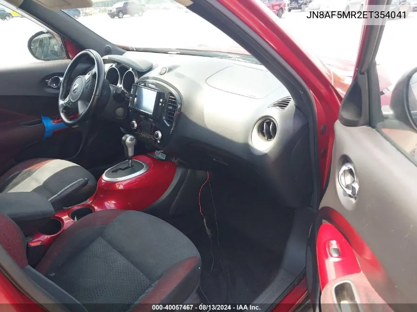 2014 Nissan Juke Sv VIN: JN8AF5MR2ET354041 Lot: 40057467