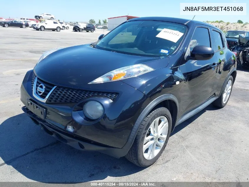 2014 Nissan Juke Sv VIN: JN8AF5MR3ET451068 Lot: 40115254