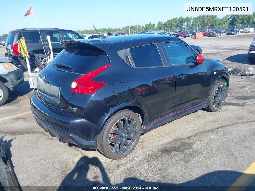 2014 Nissan Juke Nismo Rs VIN: JN8DF5MRXET100591 Lot: 40168552