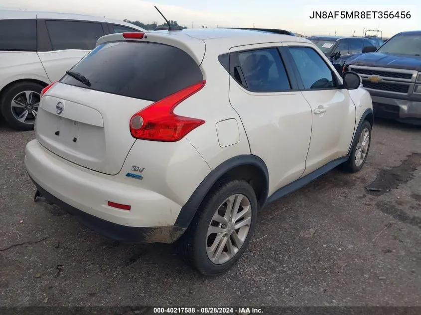 2014 Nissan Juke Sv VIN: JN8AF5MR8ET356456 Lot: 40217588