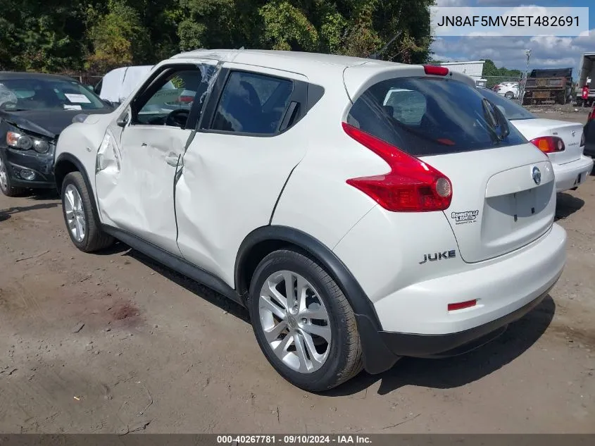 2014 Nissan Juke S/Sv/Sl/Nismo VIN: JN8AF5MV5ET482691 Lot: 40267781