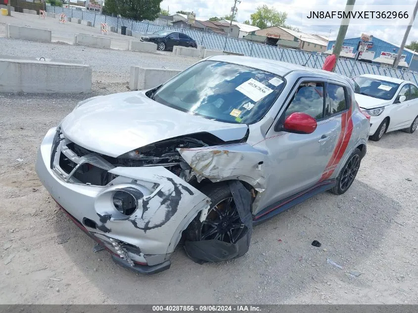 2014 Nissan Juke Nismo VIN: JN8AF5MVXET362966 Lot: 40287856