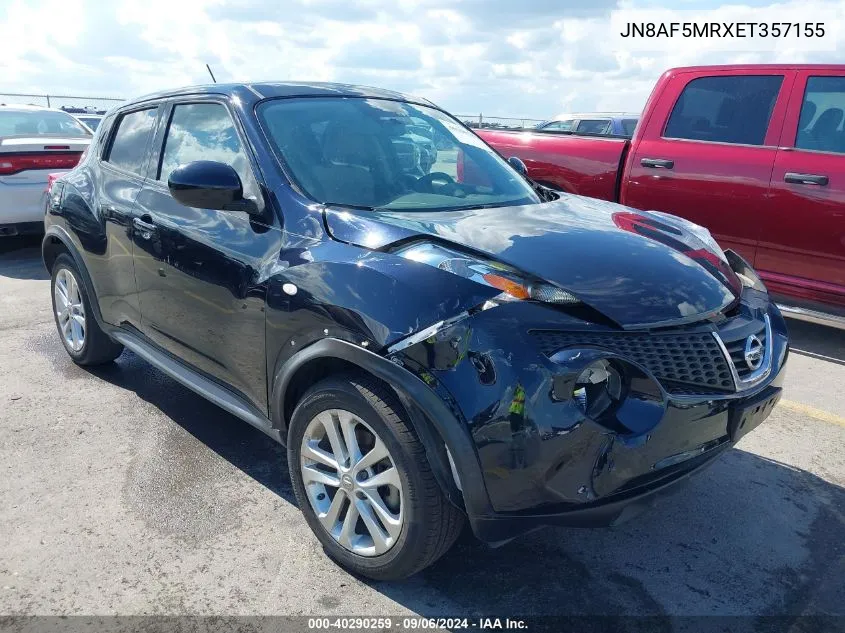 2014 Nissan Juke Sv VIN: JN8AF5MRXET357155 Lot: 40290259