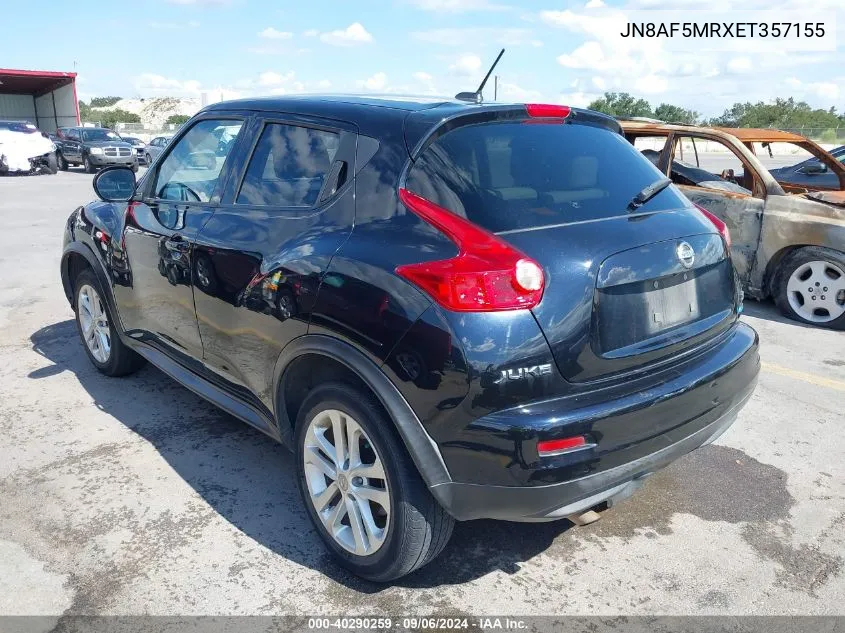 2014 Nissan Juke Sv VIN: JN8AF5MRXET357155 Lot: 40290259