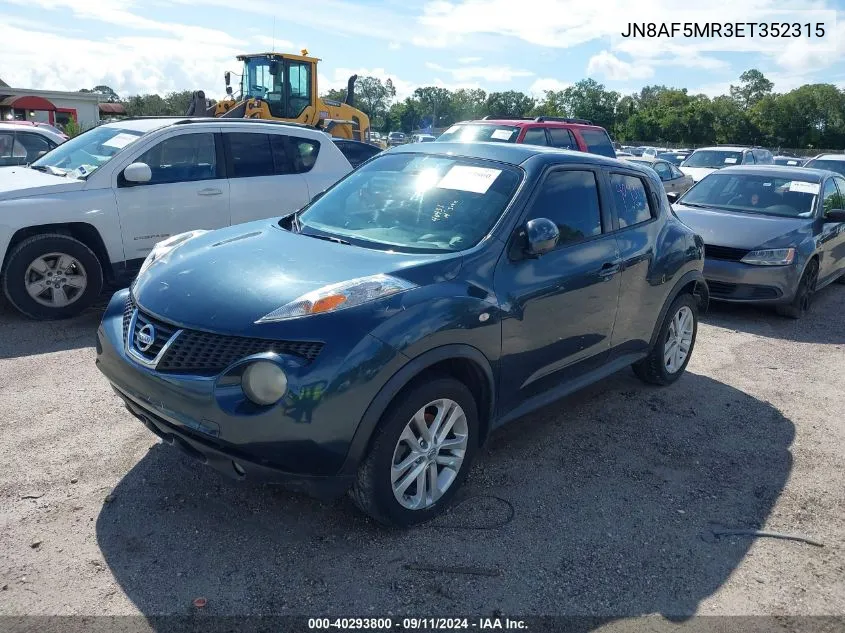 2014 Nissan Juke S/Sv/Sl/Nismo VIN: JN8AF5MR3ET352315 Lot: 40293800