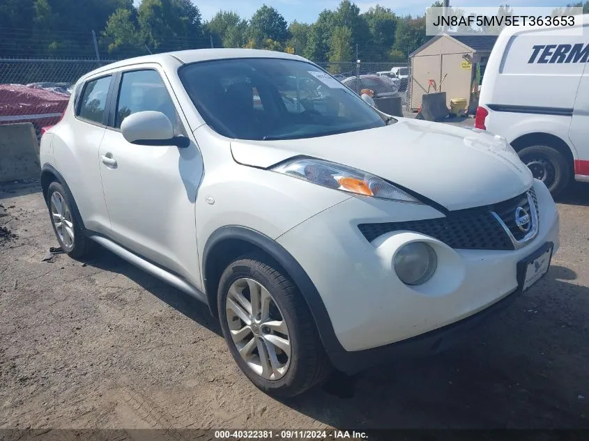 2014 Nissan Juke S VIN: JN8AF5MV5ET363653 Lot: 40322381