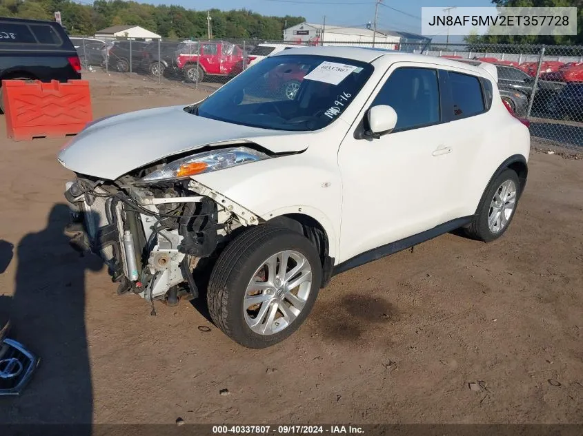 JN8AF5MV2ET357728 2014 Nissan Juke Sl