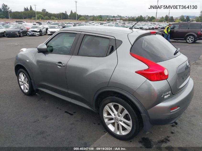 2014 Nissan Juke Nismo/S/Sl/Sv VIN: JN8AF5MV0ET364130 Lot: 40347108