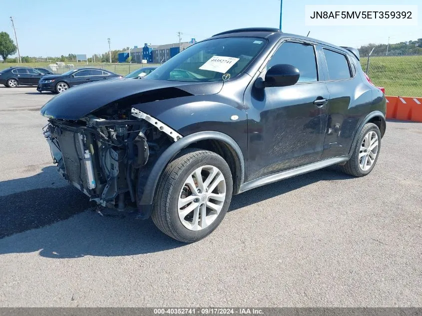 2014 Nissan Juke Sl VIN: JN8AF5MV5ET359392 Lot: 40352741