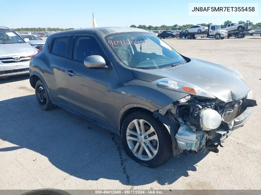 2014 Nissan Juke Sv VIN: JN8AF5MR7ET355458 Lot: 40412049