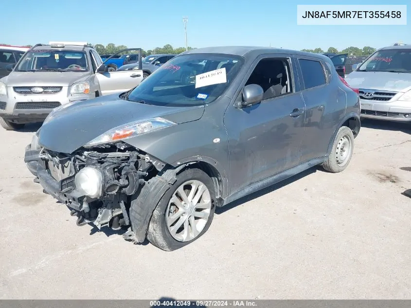 JN8AF5MR7ET355458 2014 Nissan Juke Sv