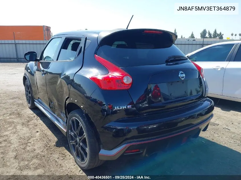 2014 Nissan Juke Nismo VIN: JN8AF5MV3ET364879 Lot: 40436501