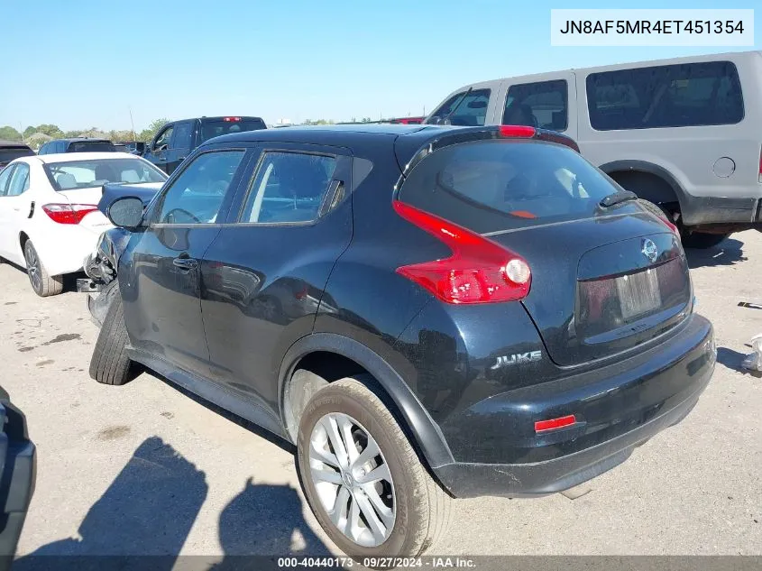 JN8AF5MR4ET451354 2014 Nissan Juke S