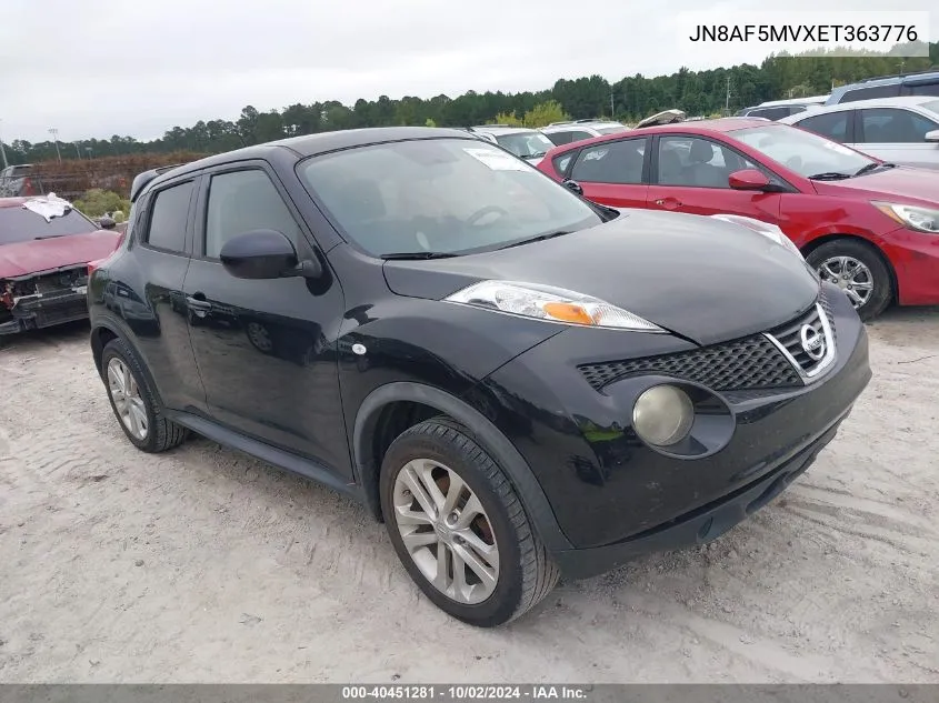 2014 Nissan Juke Sv VIN: JN8AF5MVXET363776 Lot: 40451281