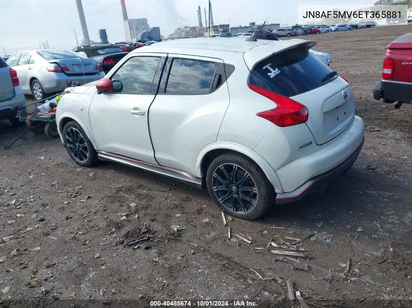 JN8AF5MV6ET365881 2014 Nissan Juke Nismo