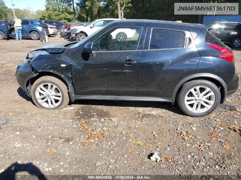 JN8AF5MV6ET361703 2014 Nissan Juke Sv