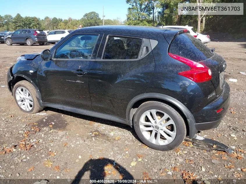 2014 Nissan Juke Sv VIN: JN8AF5MV6ET361703 Lot: 40520620