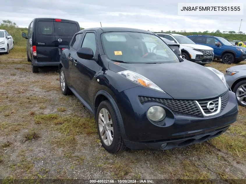 2014 Nissan Juke S/Sv/Sl/Nismo VIN: JN8AF5MR7ET351555 Lot: 40522166