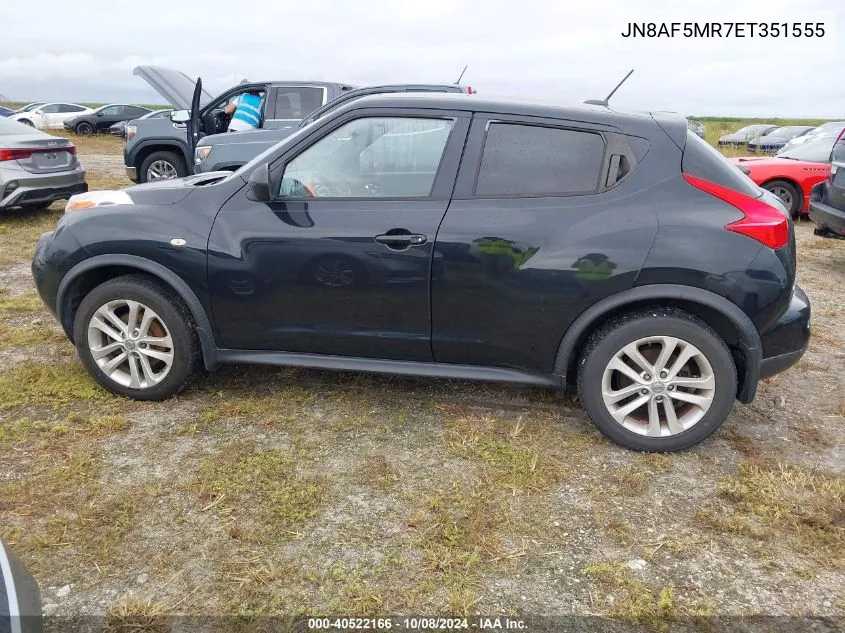 2014 Nissan Juke S/Sv/Sl/Nismo VIN: JN8AF5MR7ET351555 Lot: 40522166