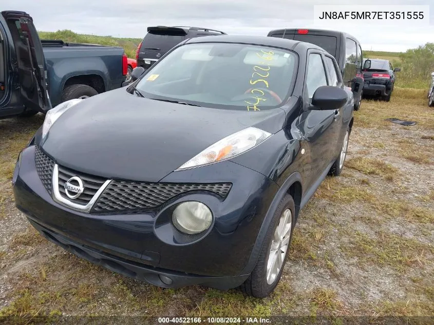 2014 Nissan Juke S/Sv/Sl/Nismo VIN: JN8AF5MR7ET351555 Lot: 40522166