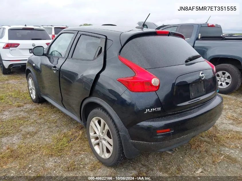 2014 Nissan Juke S/Sv/Sl/Nismo VIN: JN8AF5MR7ET351555 Lot: 40522166