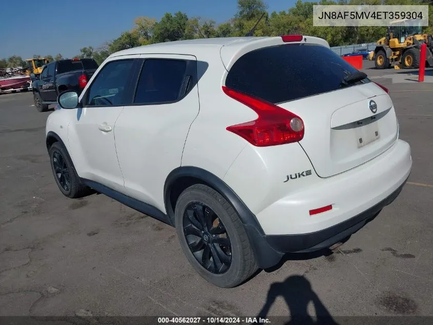 2014 Nissan Juke S VIN: JN8AF5MV4ET359304 Lot: 40562027