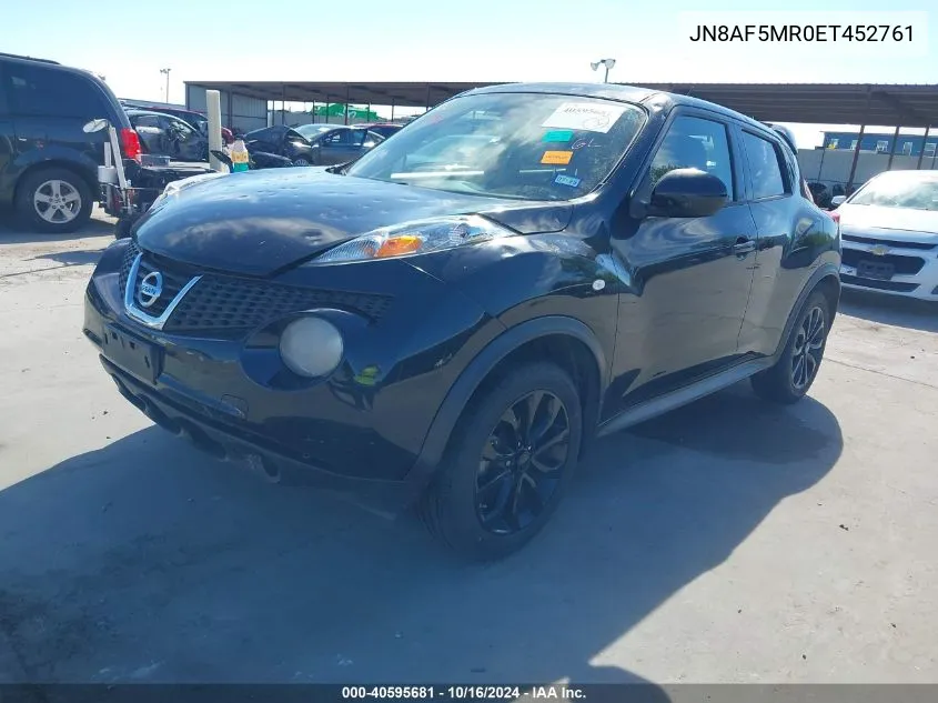 2014 Nissan Juke S VIN: JN8AF5MR0ET452761 Lot: 40595681