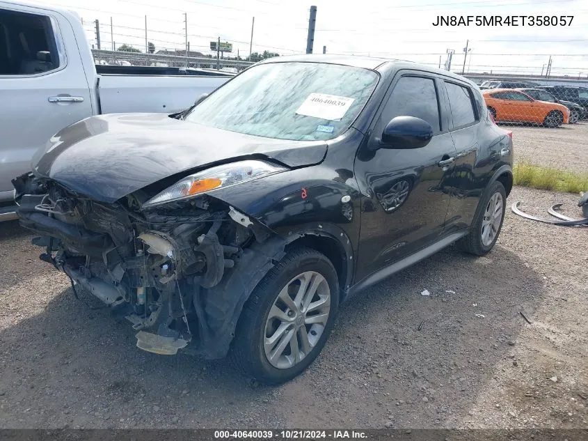 2014 Nissan Juke S/Sv/Sl/Nismo VIN: JN8AF5MR4ET358057 Lot: 40640039