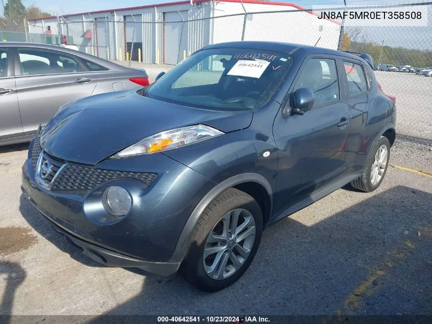 2014 Nissan Juke S VIN: JN8AF5MR0ET358508 Lot: 40642541