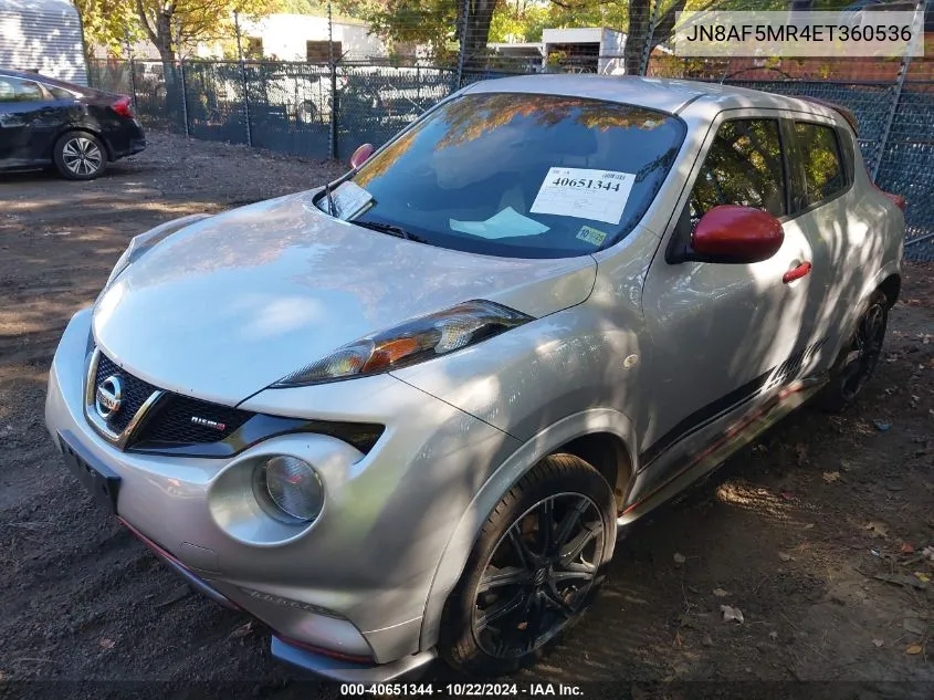 2014 Nissan Juke Nismo VIN: JN8AF5MR4ET360536 Lot: 40651344