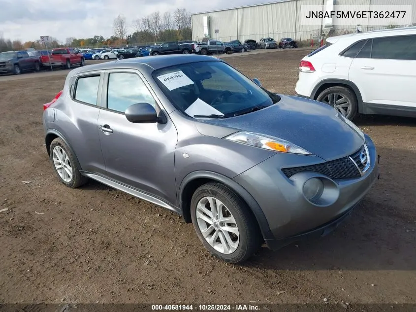 2014 Nissan Juke Nismo/S/Sl/Sv VIN: JN8AF5MV6ET362477 Lot: 40681944