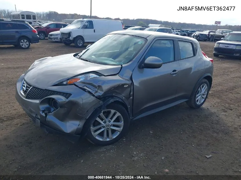 2014 Nissan Juke Nismo/S/Sl/Sv VIN: JN8AF5MV6ET362477 Lot: 40681944