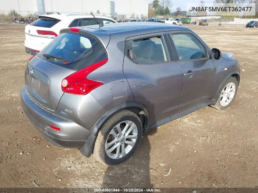 JN8AF5MV6ET362477 2014 Nissan Juke Nismo/S/Sl/Sv