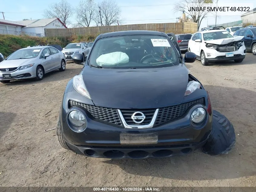 2014 Nissan Juke S VIN: JN8AF5MV6ET484322 Lot: 40716430