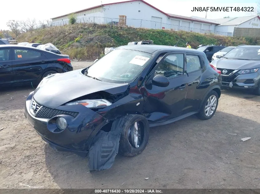 2014 Nissan Juke S VIN: JN8AF5MV6ET484322 Lot: 40716430