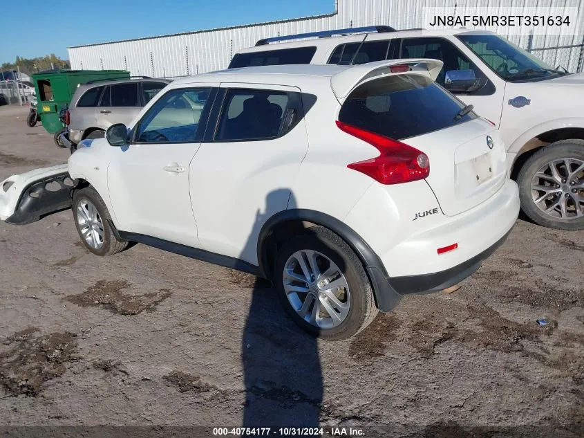 2014 Nissan Juke Sl VIN: JN8AF5MR3ET351634 Lot: 40754177