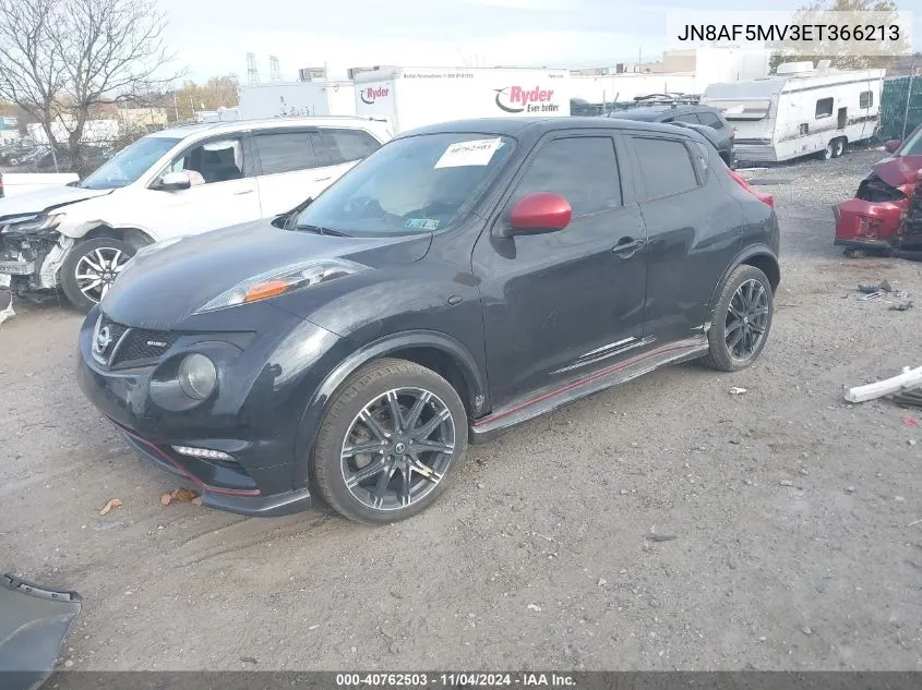 2014 Nissan Juke S/Sv/Sl/Nismo VIN: JN8AF5MV3ET366213 Lot: 40762503