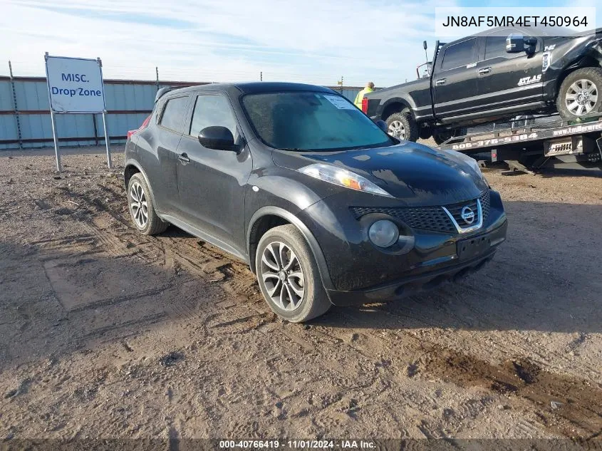 2014 Nissan Juke Sv VIN: JN8AF5MR4ET450964 Lot: 40766419