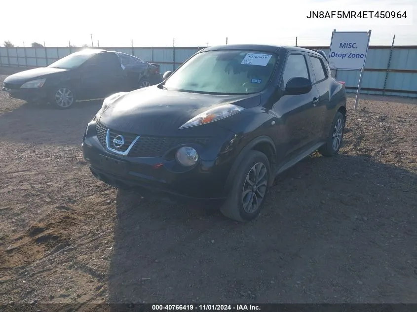 2014 Nissan Juke Sv VIN: JN8AF5MR4ET450964 Lot: 40766419